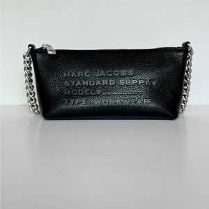Marc Jacobs Textured Standard Supply Black Leather Bag